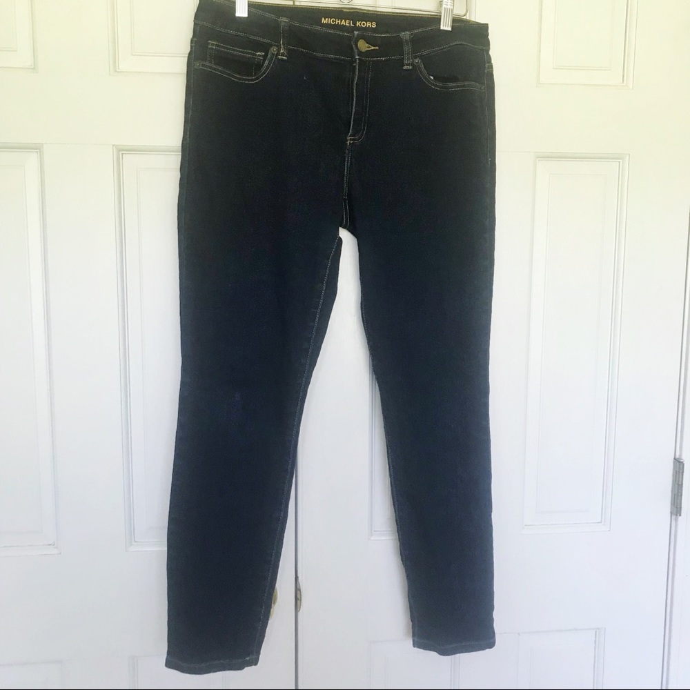Michael Kors stretch skinny jeans  dark wash